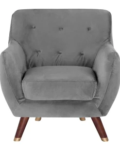 Poltrona BODO Velluto Grigio