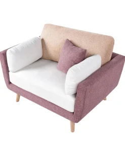 Poltrona BOLGA Tessuto Rosa