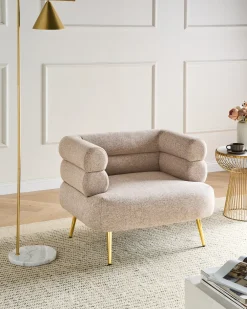 Poltrona BOVIK Tessuto Beige