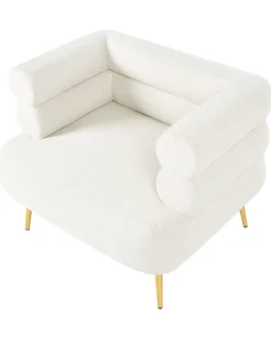 Poltrona BOVIK Tessuto Bianco sporco