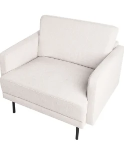 Poltrona BREDA Tessuto Beige chiaro