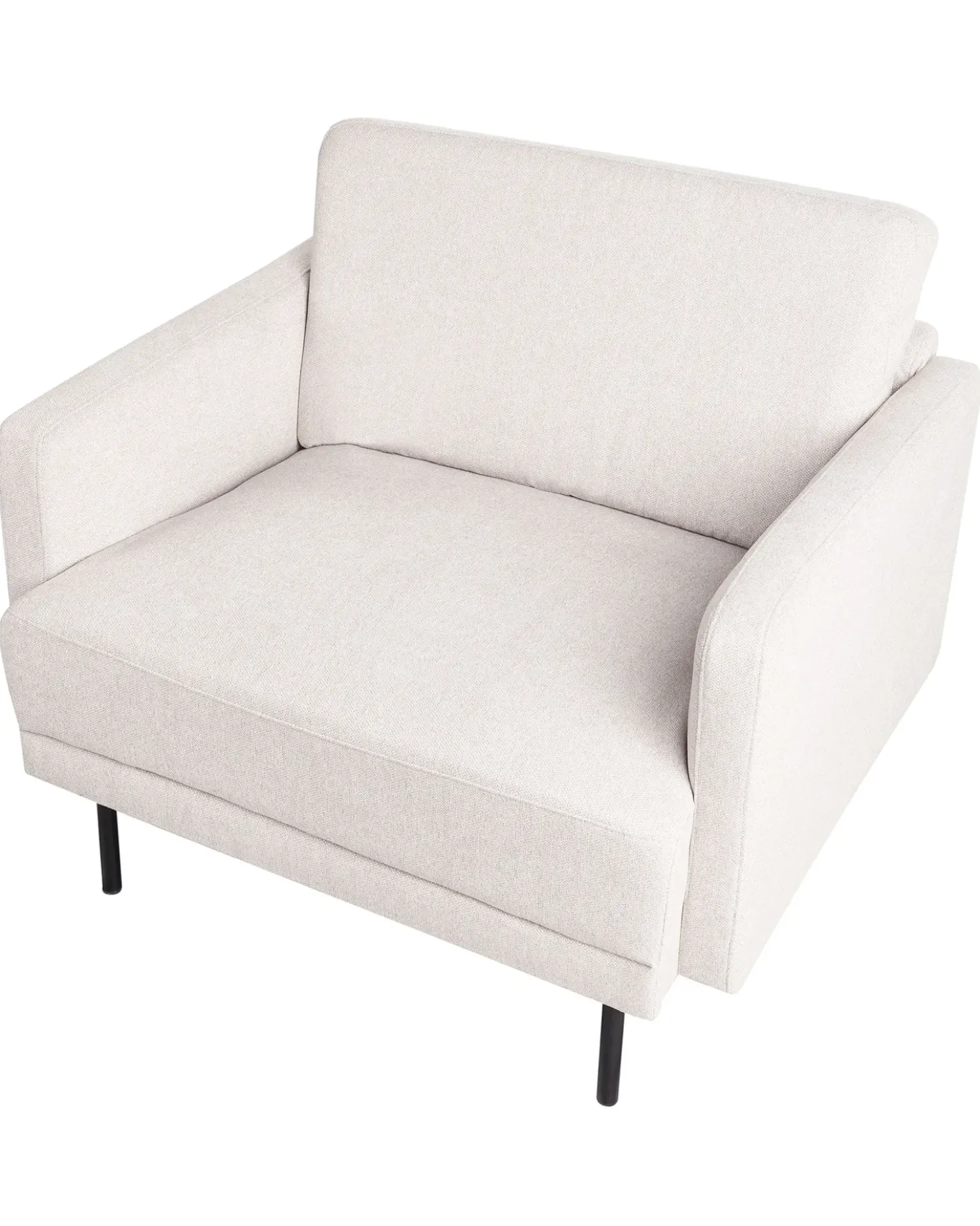 Poltrona BREDA Tessuto Beige chiaro