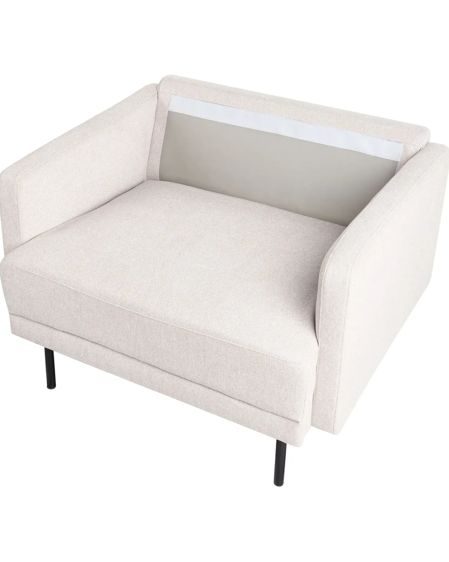 Poltrona BREDA Tessuto Beige chiaro