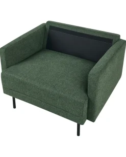 Poltrona BREDA Tessuto Verde scuro