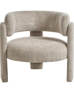 Poltrona BUREA Ciniglia Beige chiaro