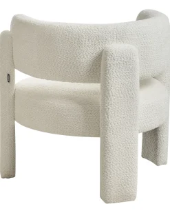 Poltrona BUREA Ciniglia Bianco sporco