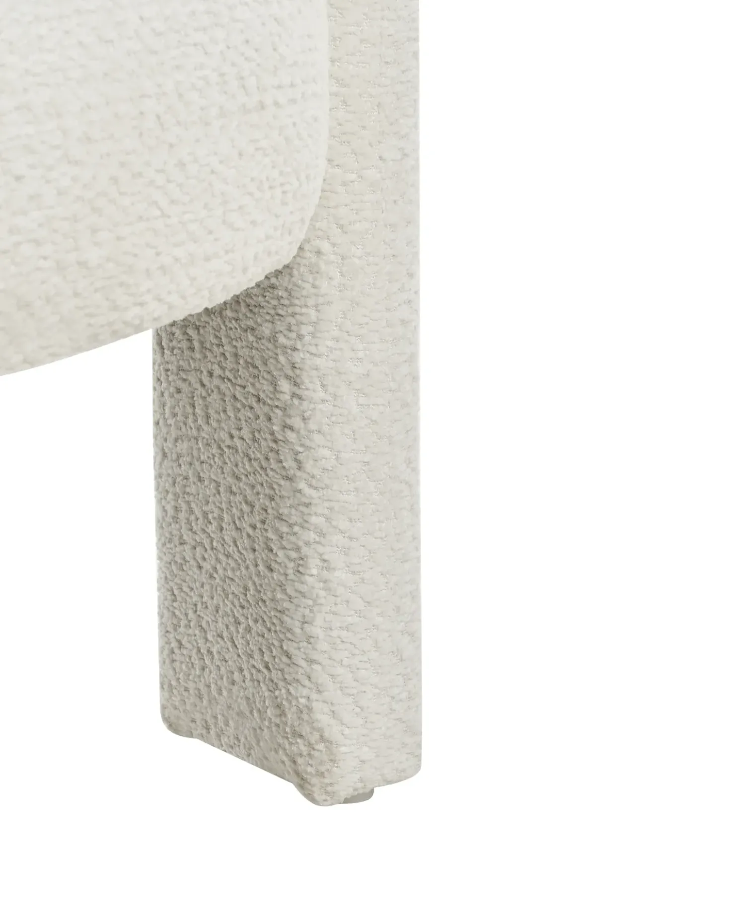 Poltrona BUREA Ciniglia Bianco sporco