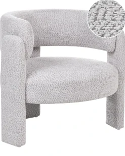 Poltrona BUREA Ciniglia Grigio chiaro