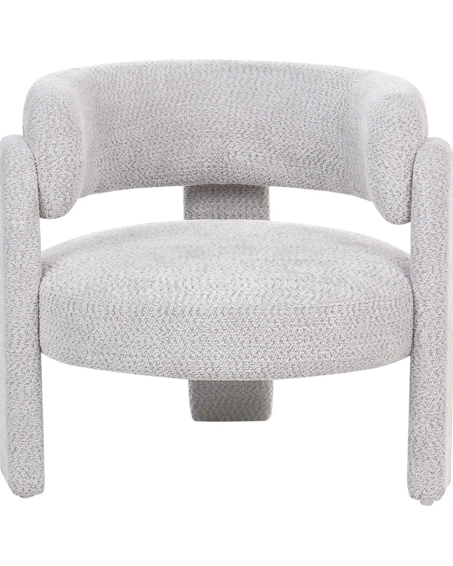 Poltrona BUREA Ciniglia Grigio chiaro