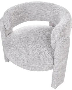 Poltrona BUREA Ciniglia Grigio chiaro