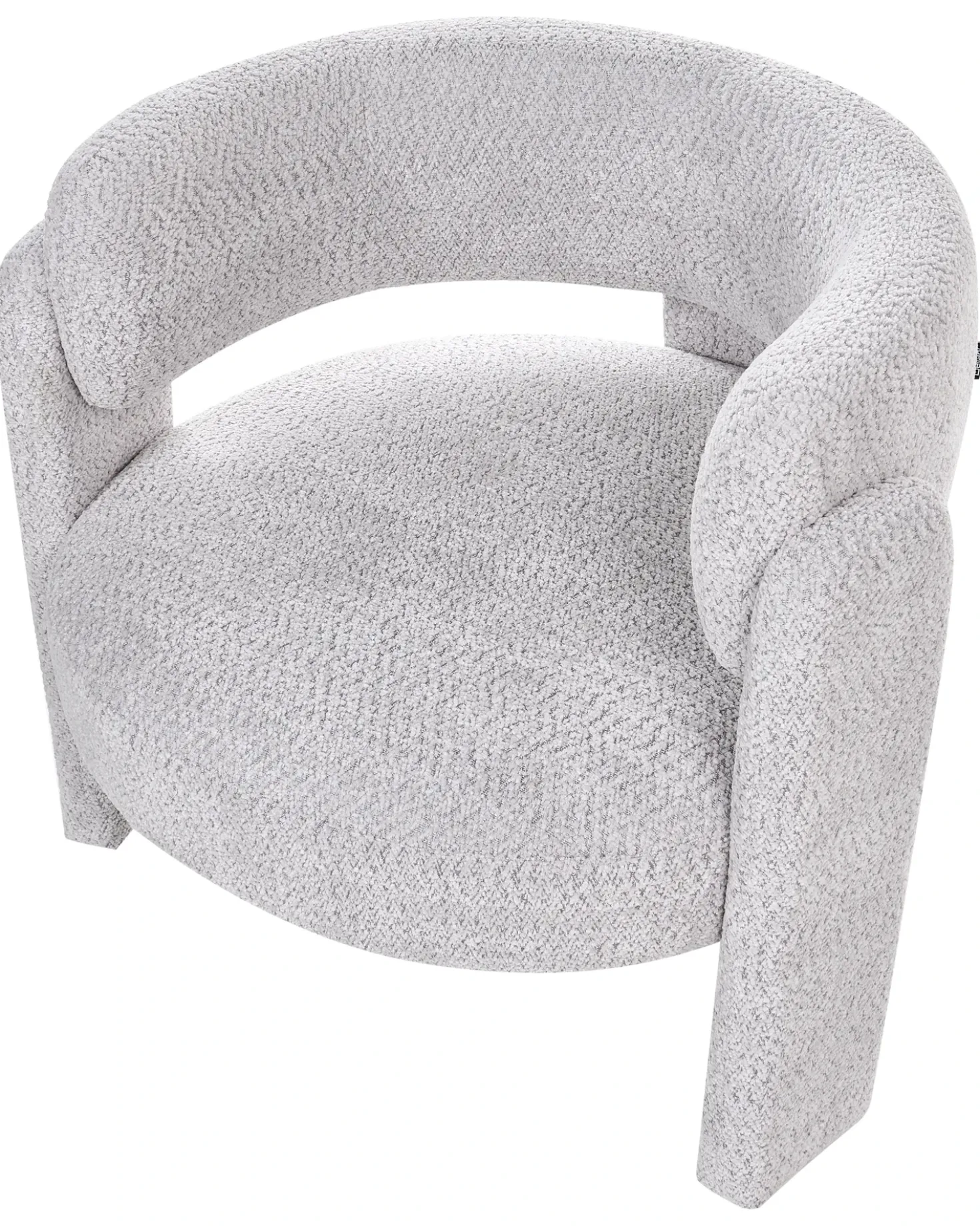 Poltrona BUREA Ciniglia Grigio chiaro