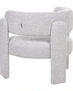 Poltrona BUREA Ciniglia Grigio chiaro