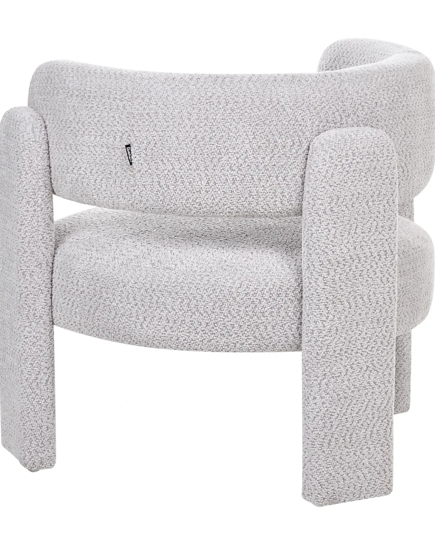 Poltrona BUREA Ciniglia Grigio chiaro