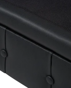 Poltrona CHESTERFIELD Pelle sintetica Nero