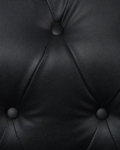Poltrona CHESTERFIELD Pelle sintetica Nero