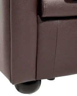 Poltrona CHESTERFIELD Pelle naturale Marrone