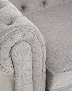 Poltrona CHESTERFIELD Tessuto Grigio chiaro