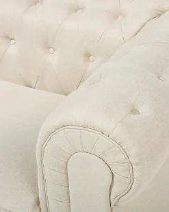 Poltrona CHESTERFIELD Tessuto Beige