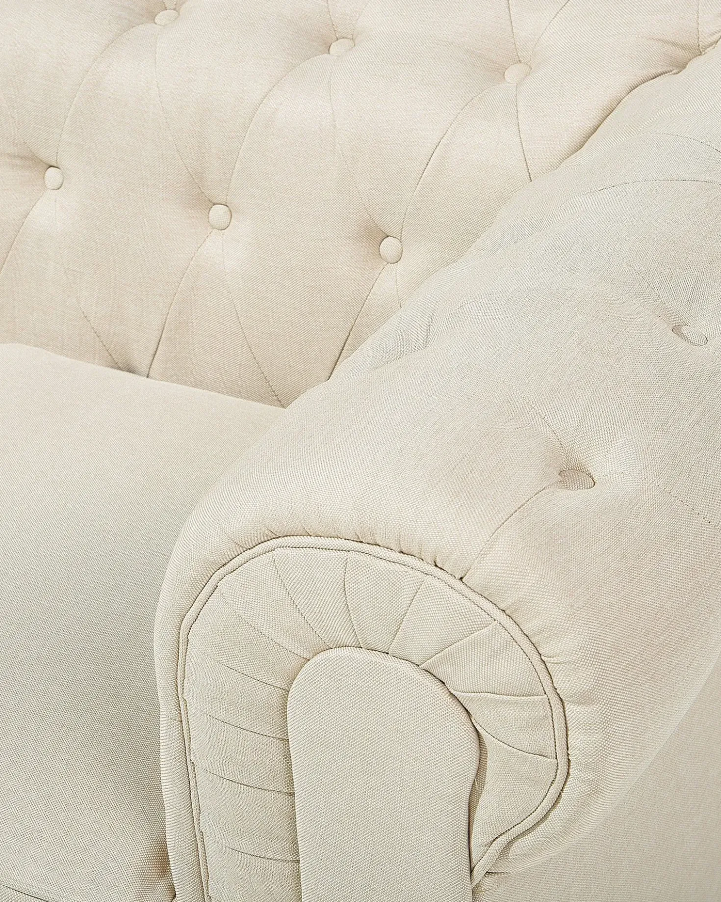 Poltrona CHESTERFIELD Tessuto Beige