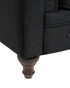 Poltrona CHESTERFIELD Tessuto Grigio grafite