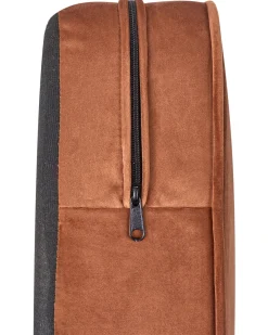 Poltrona CHESTERFIELD Velluto Marrone dorato