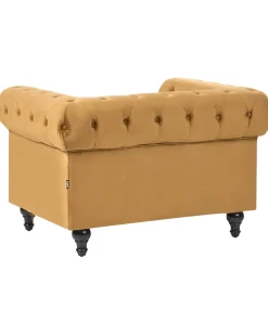 Poltrona CHESTERFIELD Velluto Oro