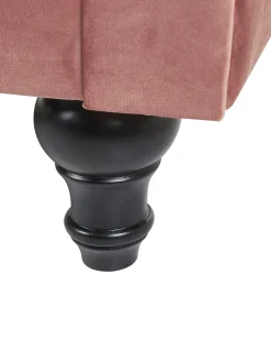 Poltrona CHESTERFIELD Velluto Rosa