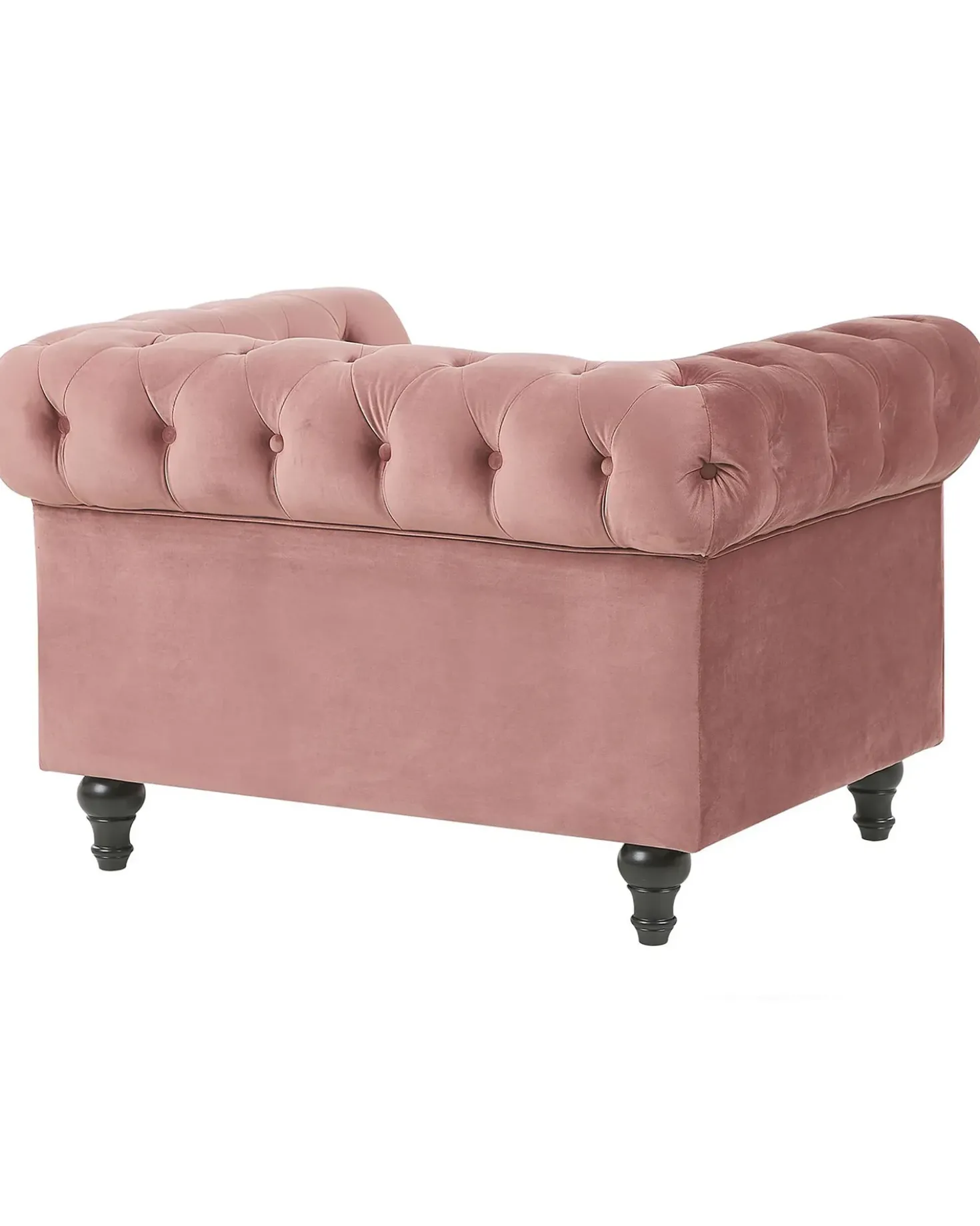 Poltrona CHESTERFIELD Velluto Rosa