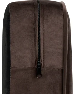 Poltrona CHESTERFIELD Velluto Marrone scuro