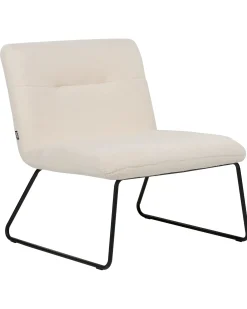 Poltrona COTULLA Bouclé Bianco