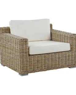Poltrona da giardino ARDEA Rattan Marrone chiaro