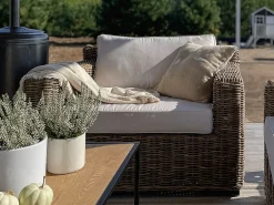 Poltrona da giardino ARDEA Rattan Marrone chiaro