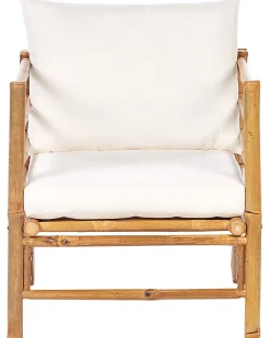 Poltrona da giardino CERRETO Bambù Bianco sporco