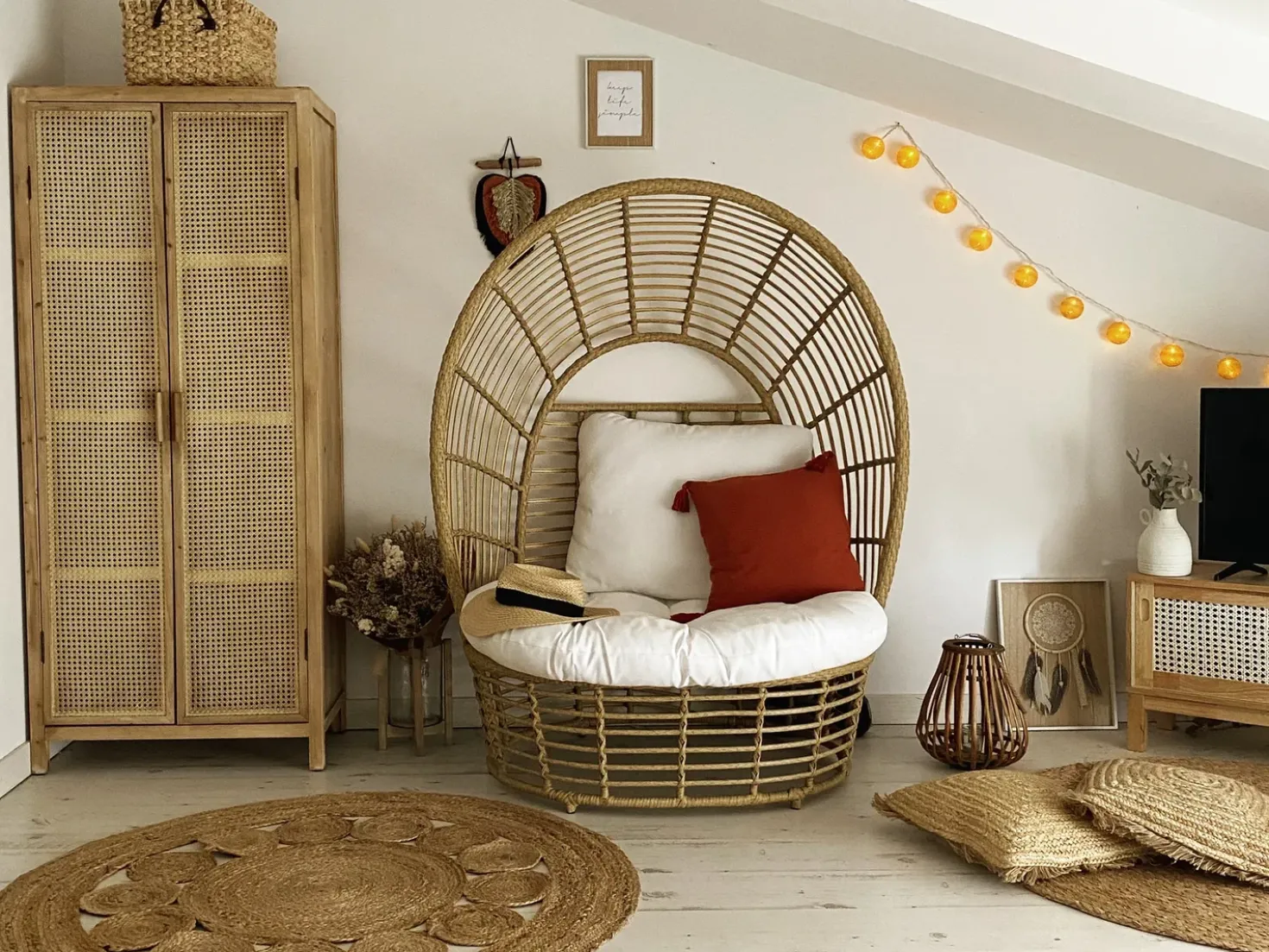 Poltrona da giardino LIDO Rattan Beige