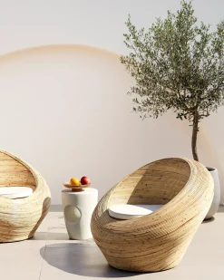 Poltrona da giardino MAIORI Rattan Naturale