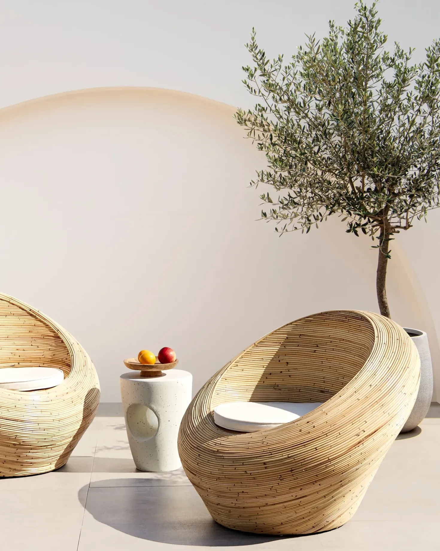 Poltrona da giardino MAIORI Rattan Naturale