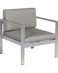 Poltrona da giardino SALERNO Metallo Grigio scuro