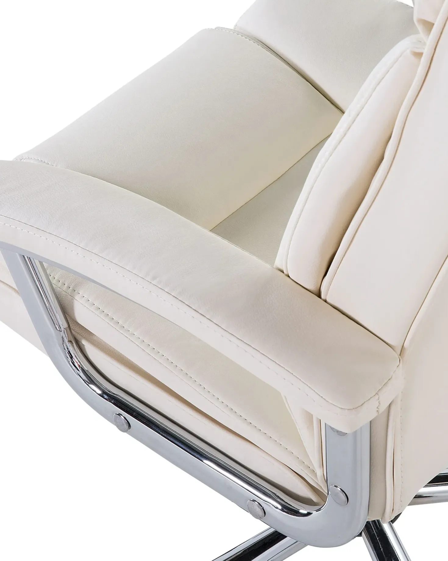 Poltrona da scrivania ADVANCE Pelle sintetica Beige chiaro