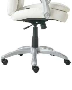Poltrona da scrivania CHIEF Pelle sintetica Bianco sporco