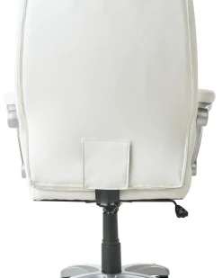Poltrona da scrivania CHIEF Pelle sintetica Bianco sporco