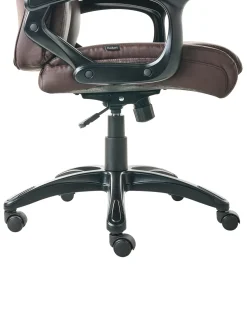 Poltrona da scrivania GRACEFUL Pelle sintetica Marrone scuro