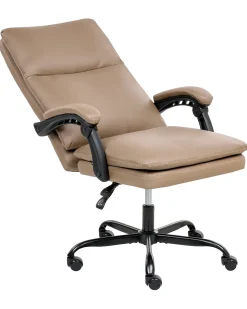 Poltrona da scrivania SERENE Pelle sintetica Marrone