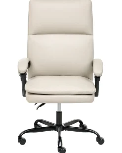 Poltrona da scrivania SERENE Pelle sintetica Beige chiaro