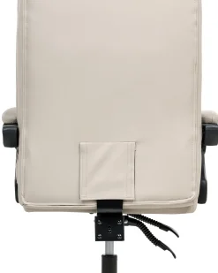 Poltrona da scrivania SERENE Pelle sintetica Beige chiaro