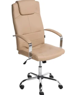 Poltrona da scrivania WINNER Pelle sintetica Beige sabbia