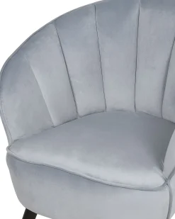 Poltrona DALA Velluto Grigio chiaro