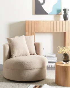 Poltrona DALBY Bouclé Beige