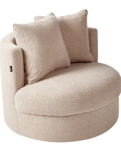 Poltrona DALBY Bouclé Beige