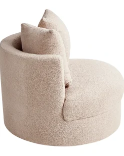 Poltrona DALBY Bouclé Beige