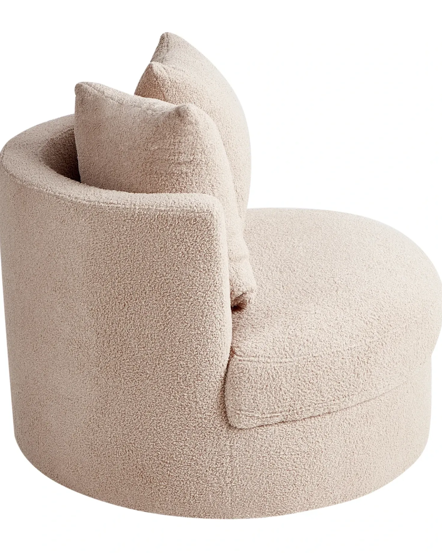 Poltrona DALBY Bouclé Beige